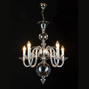 Casa Padrino Luxus Barock Kristall Kronleuchter Gold  63 x H. 74 cm - Prunkvolle Messing Kronleuchter mit b�hmischem Kristallglas - Barock M�bel - Edel & Prunkvoll