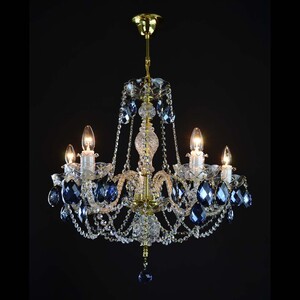 Casa Padrino Luxus Barock Kristall Kronleuchter Gold  65 x H. 59 cm - Prunkvolle Messing Kronleuchter mit b�hmischem Kristallglas - Barock M�bel - Edel & Prunkvoll