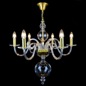 Casa Padrino Luxus Barock Kristall Kronleuchter Gold  65 x H. 80 cm - Prunkvolle Messing Kronleuchter mit b�hmischem Kristallglas - Barock M�bel - Edel & Prunkvoll