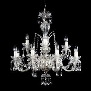 Casa Padrino Luxus Barock Kristall Kronleuchter Gold  75 x H. 75 cm - Prunkvolle Messing Kronleuchter mit b�hmischem Kristallglas - Barock M�bel - Edel & Prunkvoll