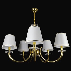Casa Padrino Luxus Barock Kristall Kronleuchter Gold  84 x H. 60 cm - Prunkvolle Messing Kronleuchter mit b�hmischem Kristallglas - Barock M�bel - Edel & Prunkvoll