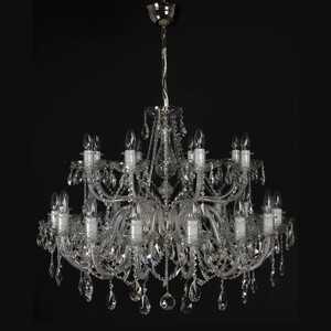 Casa Padrino Luxus Barock Kristall Kronleuchter Gold  95 x H. 77 cm - Prunkvolle Messing Kronleuchter mit b�hmischem Kristallglas - Barock M�bel - Edel & Prunkvoll