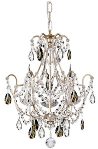 Casa Padrino Luxus Barock Kristall Kronleuchter Silber mit Patina  40 x H. 50 cm - Barockstil Wohnzimmer Kronleuchter - Edel & Prunkvoll - Luxus Qualit�t - Made in Italy