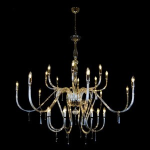 Casa Padrino Luxus Barock Kristall Kronleuchter Silber  160 x H. 140 cm - Prunkvolle Messing Kronleuchter mit b�hmischem Kristallglas - Barock M�bel - Edel & Prunkvoll