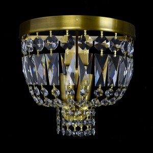 Casa Padrino Luxus Barock Kristall Kronleuchter Silber  25 x H. 15 cm - Prunkvolle Messing Kronleuchter mit b�hmischem Kristallglas - Barock M�bel - Edel & Prunkvoll