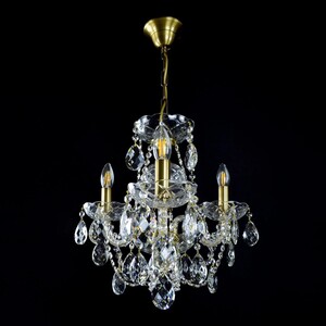 Casa Padrino Luxus Barock Kristall Kronleuchter Silber  45 x H. 42 cm - Prunkvoller Messing Kronleuchter mit b�hmischem Kristallglas - Barock M�bel - Edel & Prunkvoll
