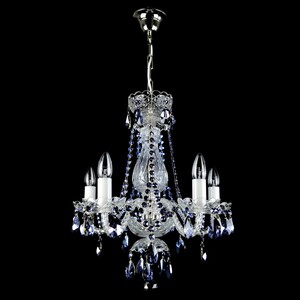 Casa Padrino Luxus Barock Kristall Kronleuchter Silber  50 x H. 50 cm - Prunkvolle Messing Kronleuchter mit b�hmischem Kristallglas - Barock M�bel - Edel & Prunkvoll