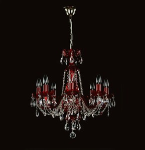 Casa Padrino Luxus Barock Kristall Kronleuchter Silber  57 x H. 55 cm - Prunkvolle Messing Kronleuchter mit b�hmischem Kristallglas - Barock M�bel - Edel & Prunkvoll