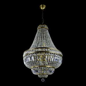 Casa Padrino Luxus Barock Kristall Kronleuchter Silber  60 x H. 90 cm - Prunkvolle Messing Kronleuchter mit b�hmischem Kristallglas - Barock M�bel - Edel & Prunkvoll