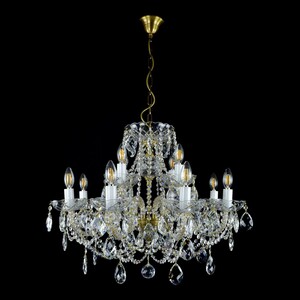 Casa Padrino Luxus Barock Kristall Kronleuchter Silber  70 x H. 52 cm - Prunkvolle Messing Kronleuchter mit b�hmischem Kristallglas - Barock M�bel - Edel & Prunkvoll