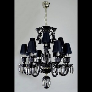 Casa Padrino Luxus Barock Kristall Kronleuchter Silber  81 x H. 90 cm - Prunkvolle Messing Kronleuchter mit b�hmischem Kristallglas - Barock M�bel - Edel & Prunkvoll