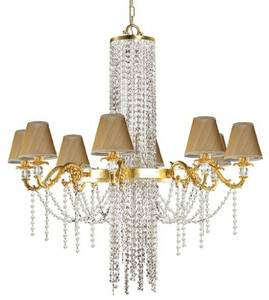 Casa Padrino Luxus Barock Kronleuchter Gold  101 x H. 100 cm - Prunkvoller L�ster mit edlem Swarovski Kristallglas - Barock M�bel - Edel & Prunkvoll