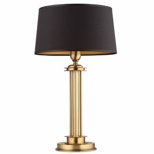 Casa Padrino Luxus Barock Tischleuchte Messing mit Patina / Schwarz H. 57 cm