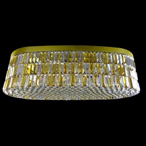 Casa Padrino Luxus Barock Kristall Wandleuchte Gold 130 x 60 x H. 37 cm - Prunkvolle Messing Wandleuchte mit b�hmischem Kristallglas - Barock M�bel - Edel & Prunkvoll