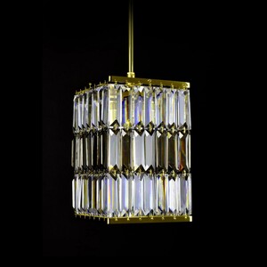 Casa Padrino Luxus Barock Kristall Wandleuchte Gold 16 x 16 x H. 26 cm - Prunkvolle Messing Wandleuchte mit b�hmischem Kristallglas - Barock M�bel - Edel & Prunkvoll
