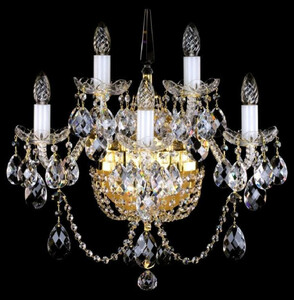 Casa Padrino Luxus Barock Kristall Wandleuchte Gold 51 x 32 x H. 56 cm - Prunkvolle Wandlampe mit B�hmischem Kristallglas - Edel & Prunkvoll