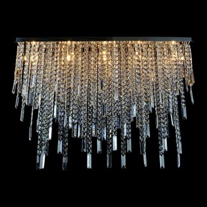 Casa Padrino Luxus Barock Kristall Wandleuchte Silber 100 x 20 x H. 70 cm - Prunkvolle Messing Wandleuchte mit b�hmischem Kristallglas - Barock M�bel - Edel & Prunkvoll