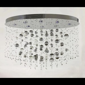 Casa Padrino Luxus Barock Kristall Wandleuchte Silber 100 x 50 x H. 50 cm - Prunkvolle Messing Wandleuchte mit b�hmischem Kristallglas - Barock M�bel - Edel & Prunkvoll