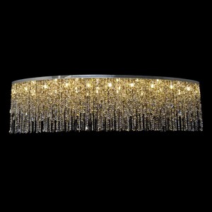 Casa Padrino Luxus Barock Kristall Wandleuchte Silber 200 x 60 x H. 50 cm - Prunkvolle Messing Wandleuchte mit b�hmischem Kristallglas - Barock M�bel - Edel & Prunkvoll