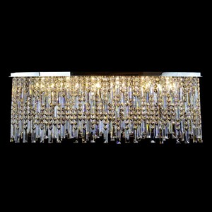 Casa Padrino Luxus Barock Kristall Wandleuchte Silber 70 x 60 x H. 50 cm - Prunkvolle Messing Wandleuchte mit b�hmischem Kristallglas - Barock M�bel - Edel & Prunkvoll