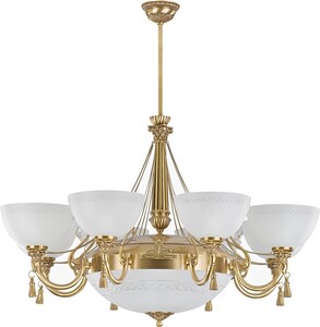 Casa Padrino Luxus Barock Kristall Kronleuchter Gold / Wei�  95 cm