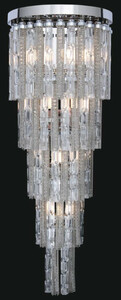 Casa Padrino Luxus Barock LED Wandleuchte Silber 30 x 30 x H. 80 cm - Wandlampe im Barockstil - Edel & Prunkvoll