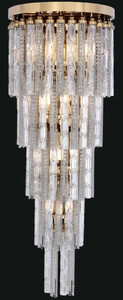 Casa Padrino Luxus Barock LED Wandleuchte Gold 30 x 30 x H. 80 cm - Wandlampe im Barockstil - Edel & Prunkvoll