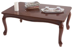 Casa Padrino Luxus Barock Couchtisch Braun 101 x 74 x H. 43 cm - Massivholz Wohnzimmertisch im Barockstil - Barock Wohnzimmerm�bel