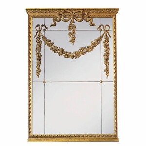 Casa Padrino Luxus Barock Massivholz Spiegel Antik Gold H. 160 cm - Made in Italy