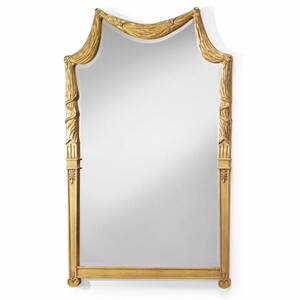 Casa Padrino Luxus Barock Massivholz Spiegel Antik Gold H. 135 cm - Made in Italy