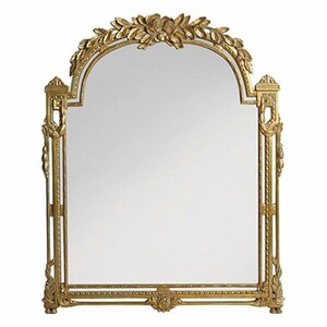 Casa Padrino Luxus Barock Massivholz Spiegel Antik Gold H. 106 cm - Made in Italy