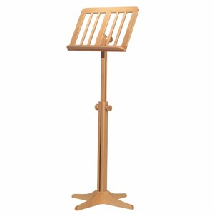 Casa Padrino Luxus Massivholz Notenstnder Naturfarben H. 71,5-125 cm - Made in Italy