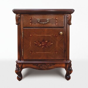 Casa Padrino Luxus Barock Nachtkommode Dunkelbraun H. 72,5 cm - Barock M�bel