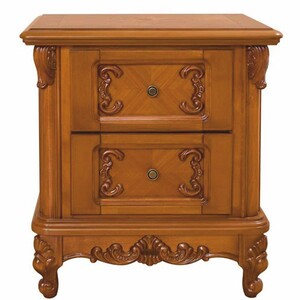 Casa Padrino Luxus Barock Nachtkommode mit 2 Schubladen Braun H. 68 cm - Barock M�bel