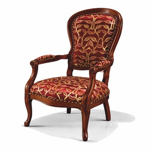 Casa Padrino Luxus Barock Sessel Bordeauxrot / Gold / Braun - Made in Italy