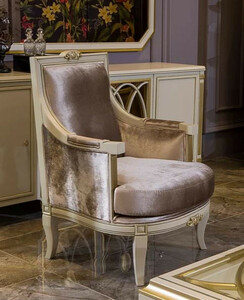 Casa Padrino Luxus Barock Sessel Rosa / Wei� / Gold 77 x 70 x H. 105 cm - Eleganter Wohnzimmer Sessel im Barockstil - Barock M�bel