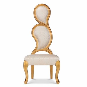 Casa Padrino Luxus Barock Sessel Linke Seite Silber / Gold H. 142 cm - Barock M�bel