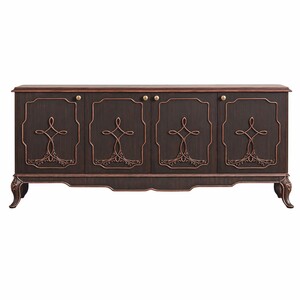 Casa Padrino Luxus Barock Sideboard mit 4 T�ren Braun 200 cm - Barock Esszimmer M�bel