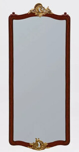 Casa Padrino Luxus Barock Spiegel Dunkelbraun / Antik Gold - Prunkvoller Wandspiegel im Barockstil - Antik Stil Garderoben Spiegel - Wohnzimmer Spiegel - Barock Deko Accessoires - Edel & Prunkvoll