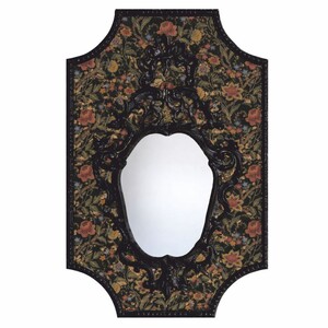Casa Padrino Luxus Barock Spiegel Bunt / Schwarz H. 99 cm - Barock M�bel - Made in Italy