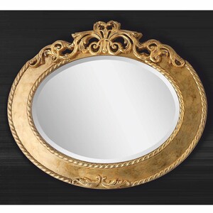 Casa Padrino Luxus Barock Spiegel Gold 92 cm - Barockstil M�bel - Made in Italy