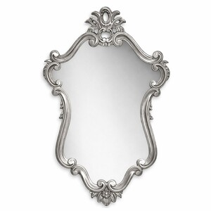 Casa Padrino Luxus Barock Spiegel Silber H. 100 cm - Barock M�bel - Made in Italy