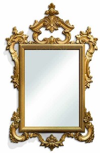 Casa Padrino Luxus Barock Spiegel Gold H. 130 cm - Made in Italy