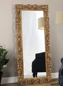 Casa Padrino Luxus Barock Spiegel Gold - Prunkvoller italienischer Barockstil Wandspiegel - Handgefertigte Luxus Mbel im Barockstil - Prunkvolle Barock Mbel - Made in Italy - Luxus Qualitt