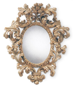 Casa Padrino Luxus Barock Spiegel Antik Gold - Ovaler italienischer Barockstil Wandspiegel mit antikem Spiegelglas - Luxus Mbel im Barockstil - Barock Mbel - Luxus Qualitt - Made in Italy