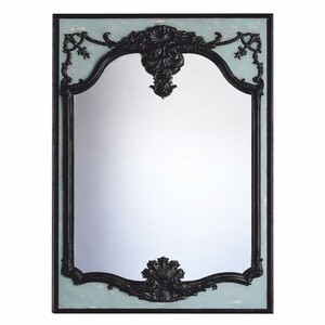 Casa Padrino Luxus Barock Spiegel Schwarz / Antik Gr�n H. 158 cm - Made in Italy