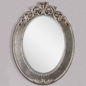 Casa Padrino Luxus Barock Spiegel Silber H. 95 cm - Barock M�bel - Made in Italy