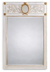 Casa Padrino Luxus Barock Spiegel Antik Wei / Gold - Rechteckiger italienischer Barockstil Wandspiegel - Luxus Mbel im Barockstil - Luxus Qualitt - Made in Italy