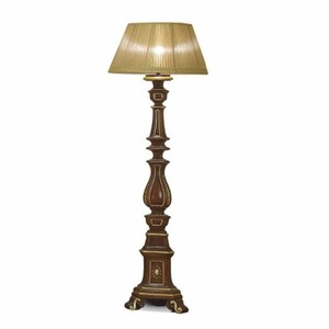 Casa Padrino Luxus Barock Stehleuchte Braun / Gold H. 187 cm - Made in Italy