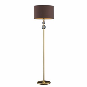 Casa Padrino Luxus Barock Stehleuchte Gold / Braun H. 172 cm - Barockstil Stehleuchten